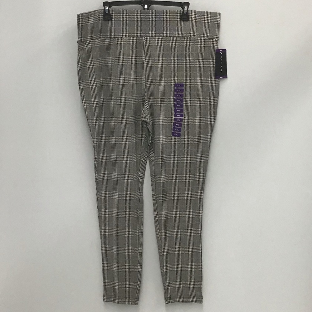 XXL Tahari plaid plants